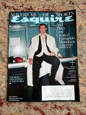 Mavericks of Sports Esquire magazine Fernando, Mendoza, quarterback